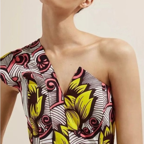 Anthropologie One Shoulder Sika Dress Size 0 - Picture 4 of 8